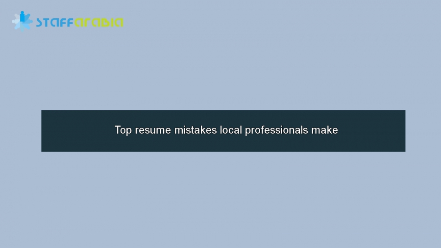 Top resume mistakes local professionals make
