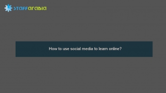 How to use social media to learn online?