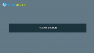 Resume Structure 