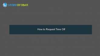 How to Request Time Off