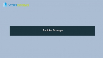 Facilities Manager