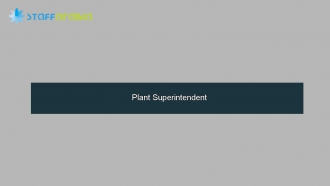 Plant Superintendent