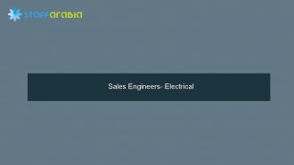 Sales Engineers- Electrical