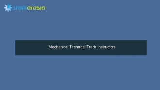 Mechanical Technical Trade instructors