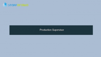 Production Supervisor