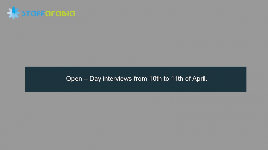 Open – Day interviews from 10th to 11th of April.